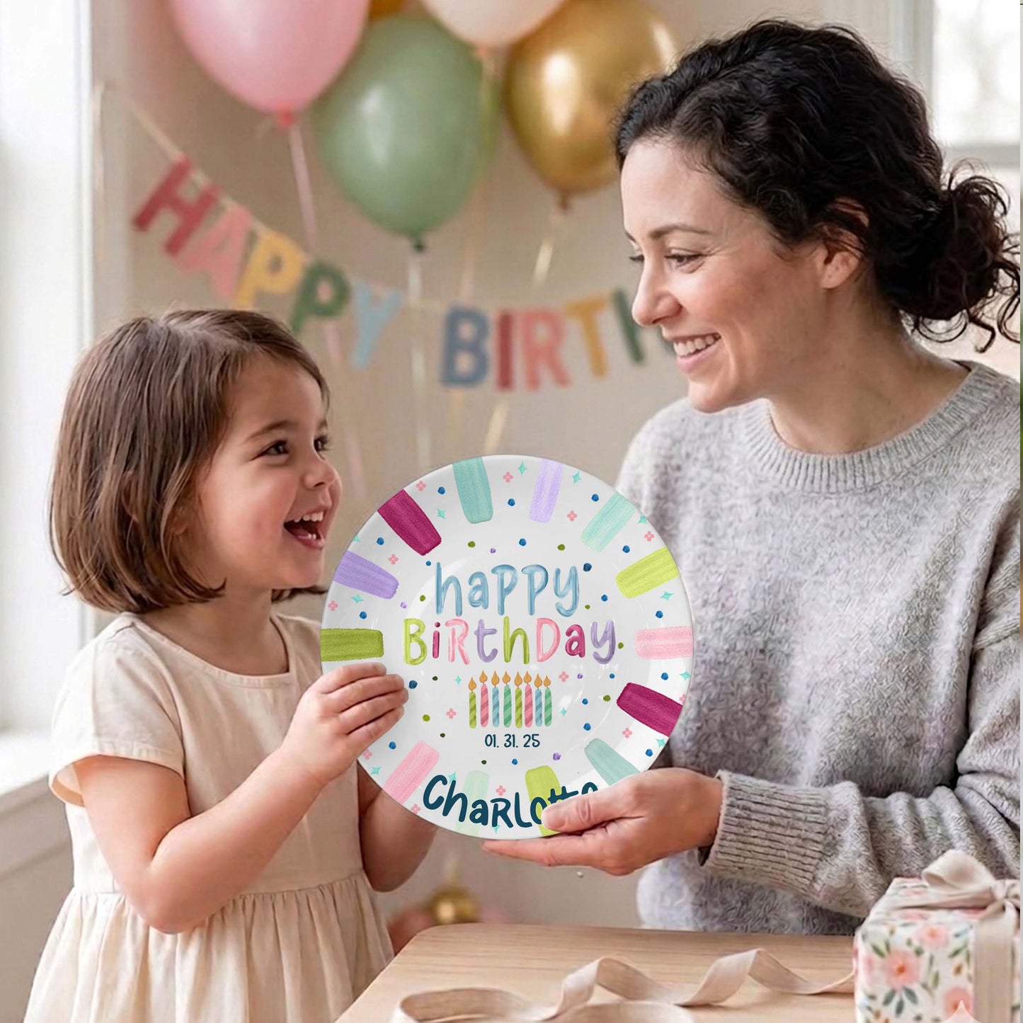 Personalized Birthday Plate Gift P1024AQC0#1