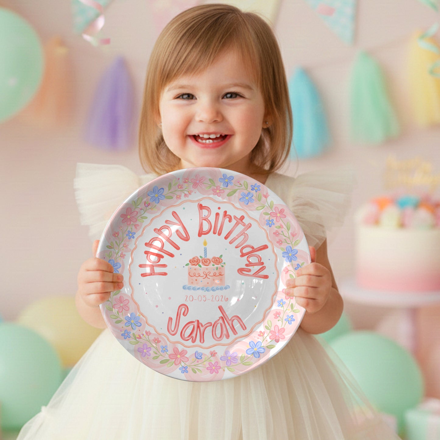 Personalized Birthday Plate Gift P3188D40