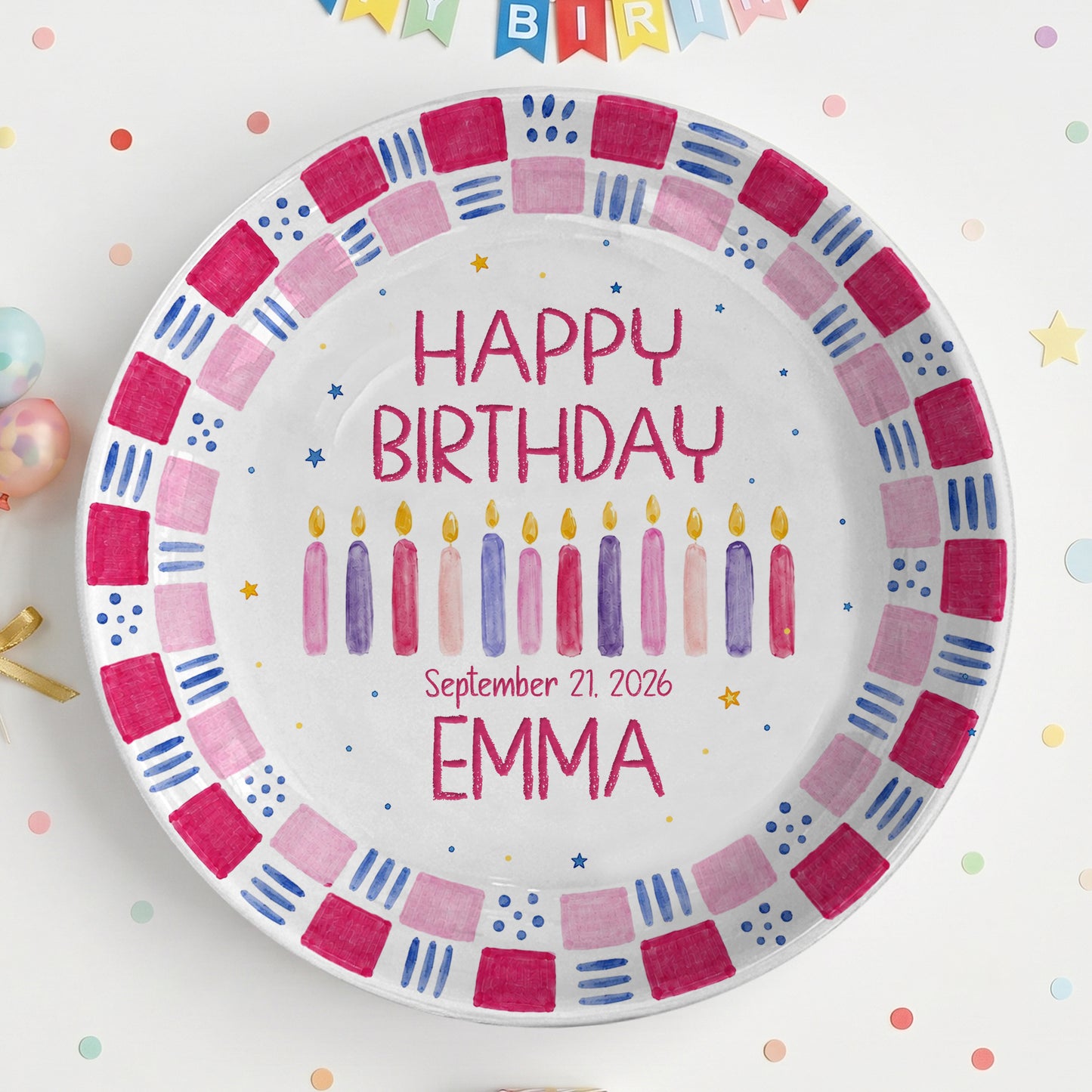Grandchild Birthday Keepsake Personalized Birthday Plate P626EN4TT
