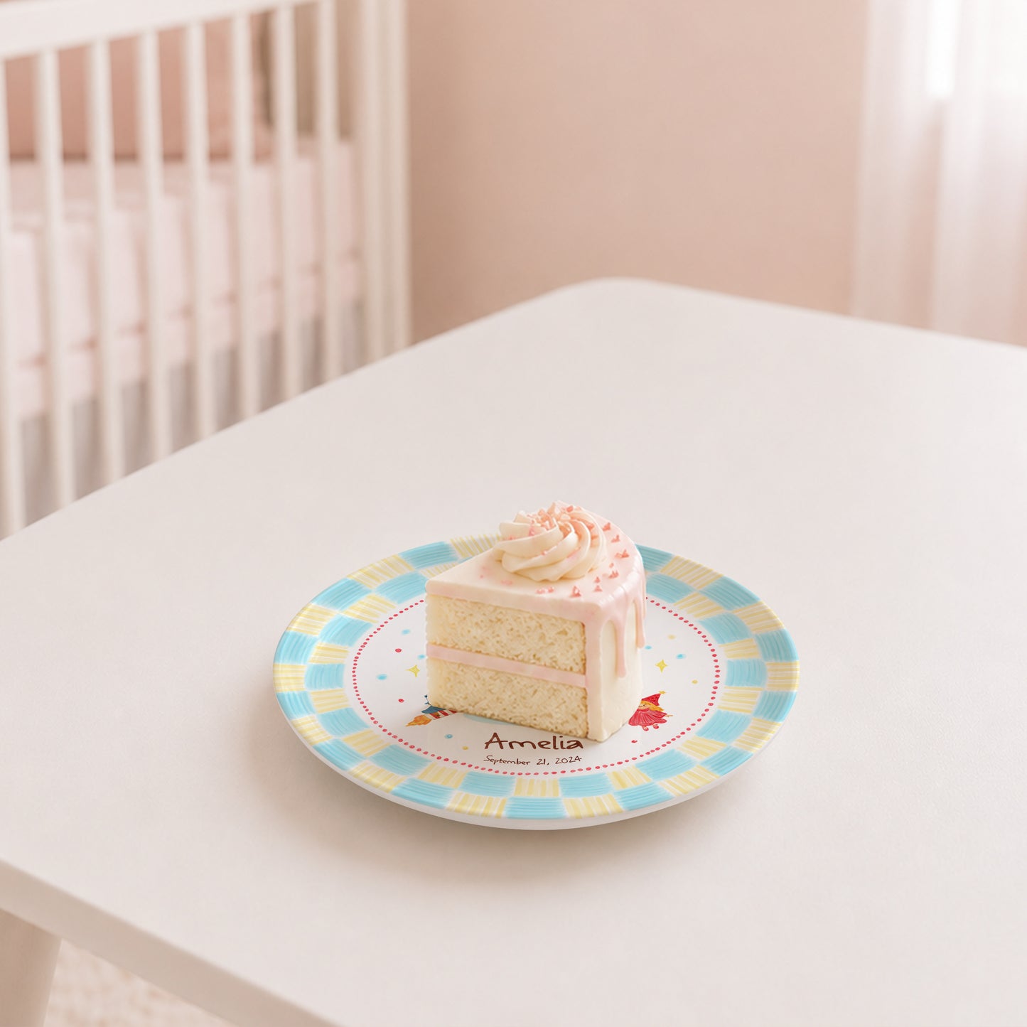 Fairy Princess Birthday Keepsake Personalized Birthday Plate for Girl P619WOT0