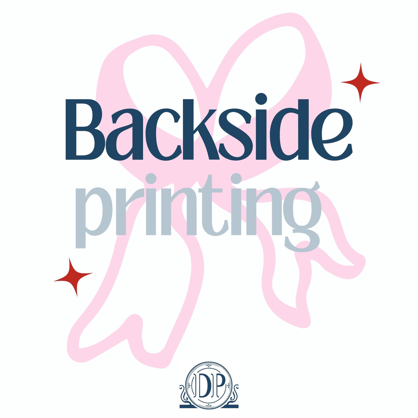 Backside Printing Upgrade