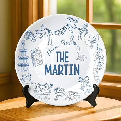 Personalized Wedding gifts Custom Couple Portrait 1025EP00