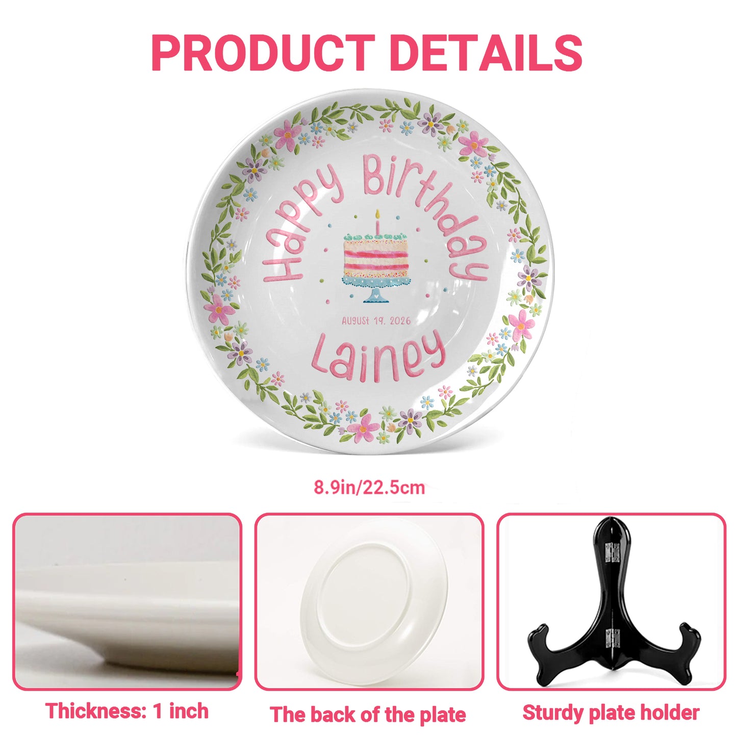 Personalized Birthday Plate Gift P311NNF0