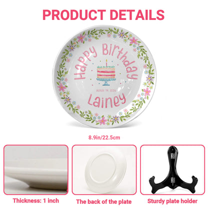 Personalized Birthday Plate Gift P311NNF0