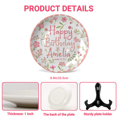 Personalized Birthday Plate Gift P3147CQ0