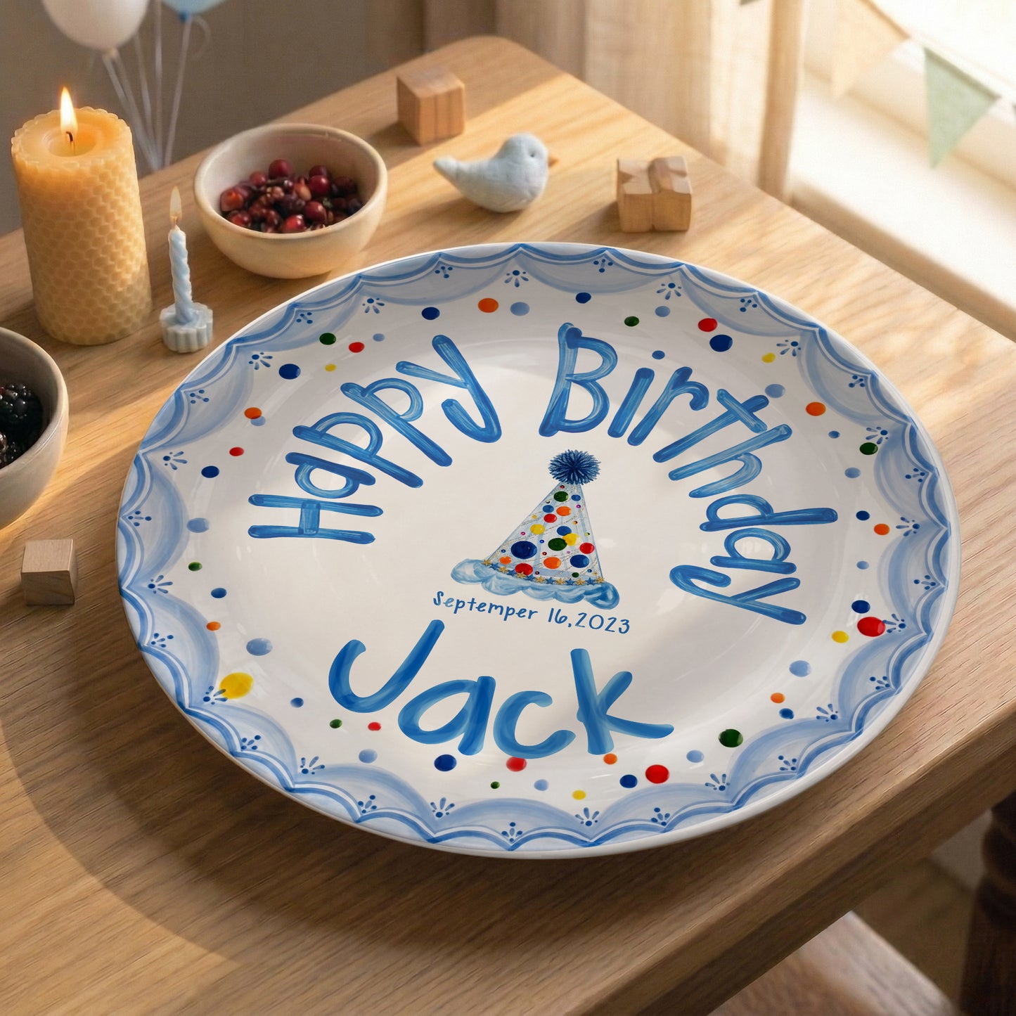 Personalized Birthday Plate Gift P423X2X0
