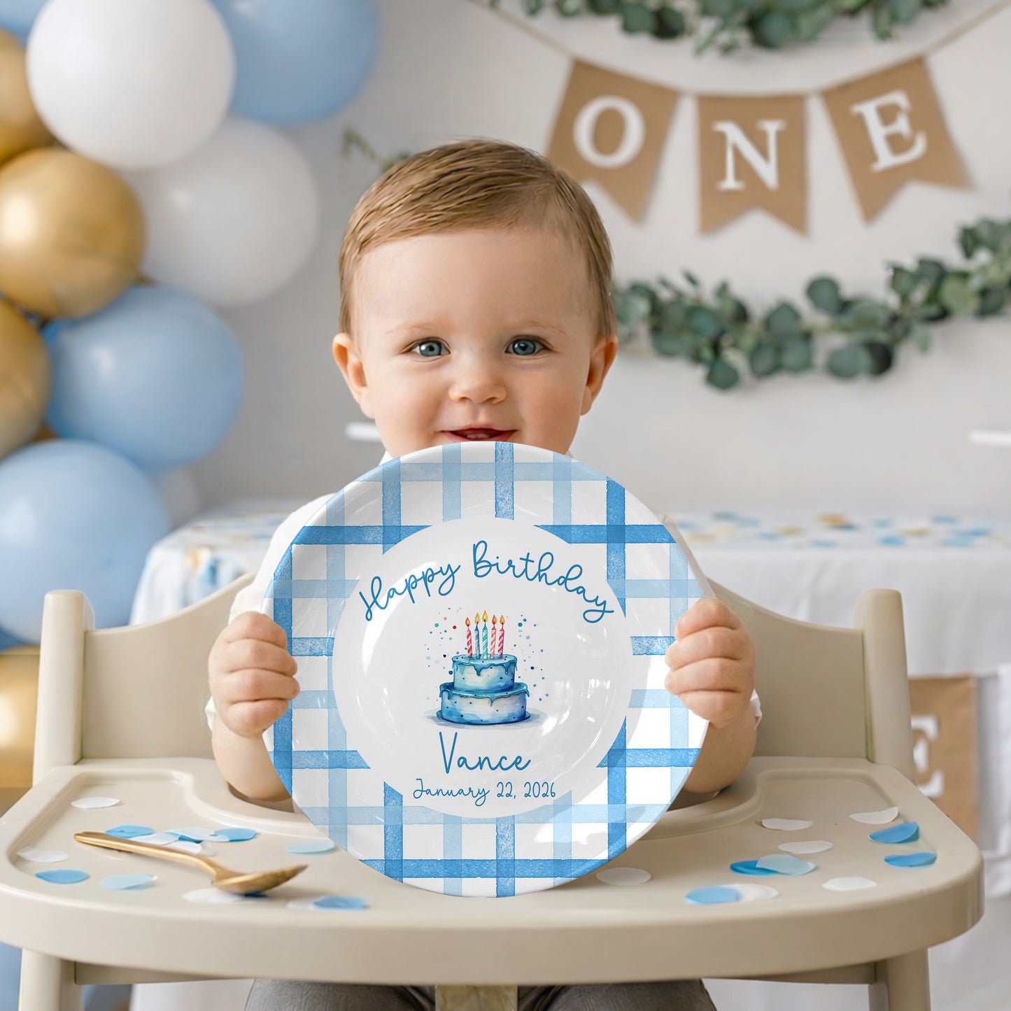 Personalized Birthday Plate Gift P92ILP0