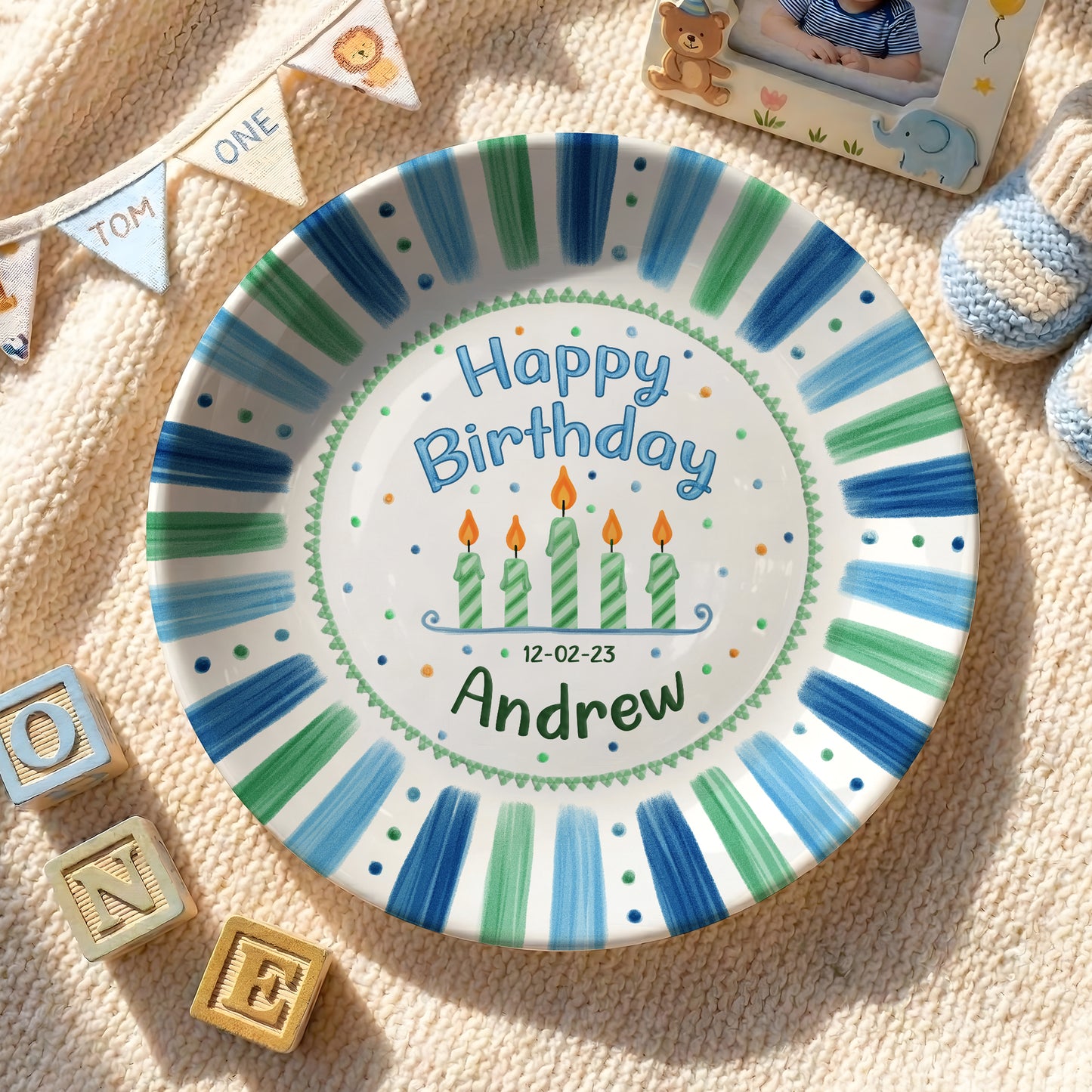 Personalized Birthday Plate Gift P412K3D0