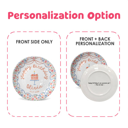 Personalized Birthday Plate Gift P228EAZ0