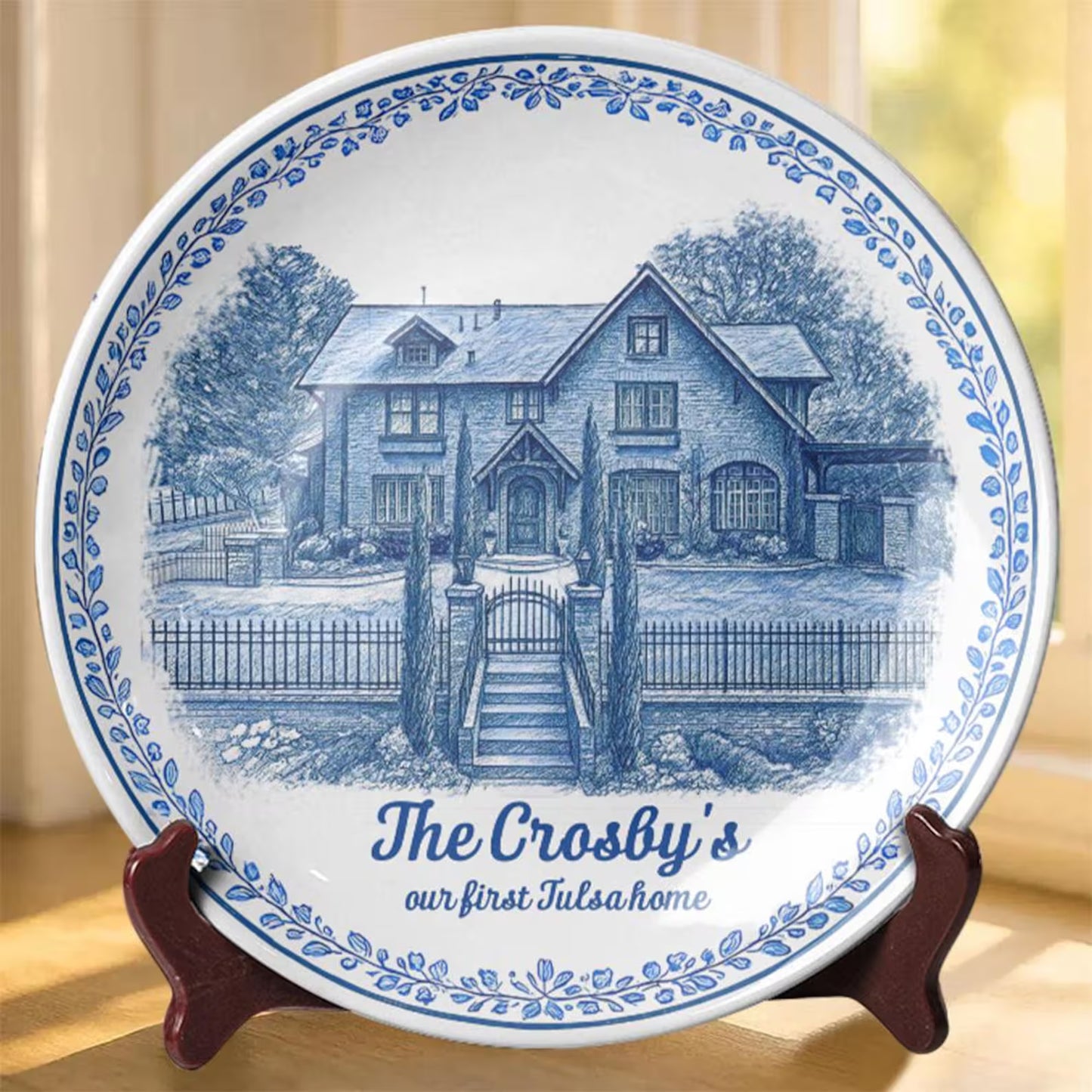 Personalized House Plate Decorative 113OW80