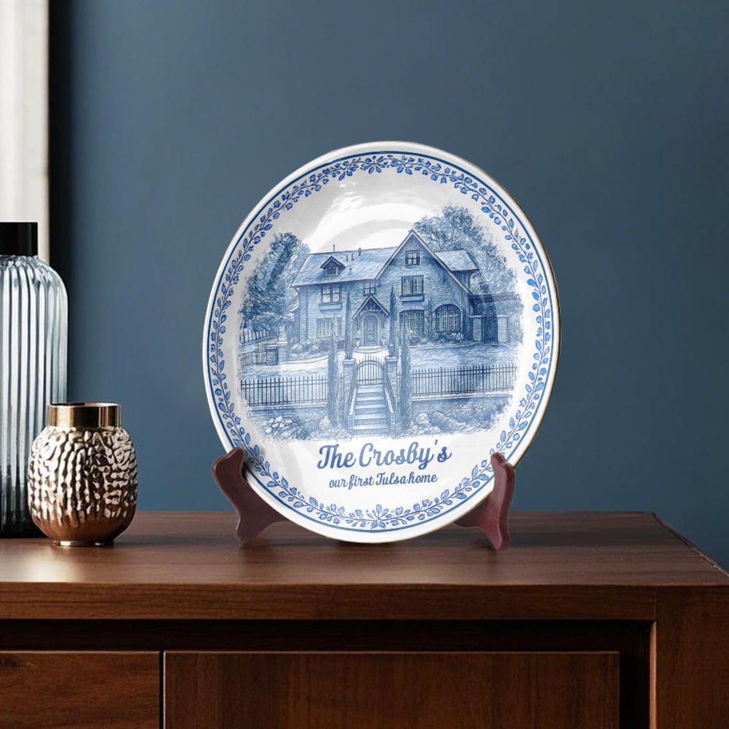 Personalized House Plate Decorative 113OW80