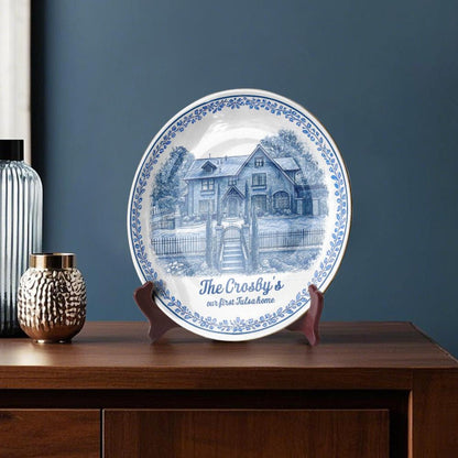 Personalized House Plate Decorative 113OW80