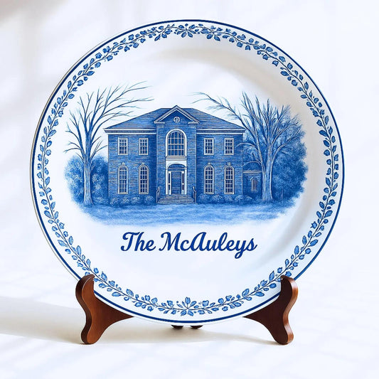 Personalized House Plate Decorative 113OW80