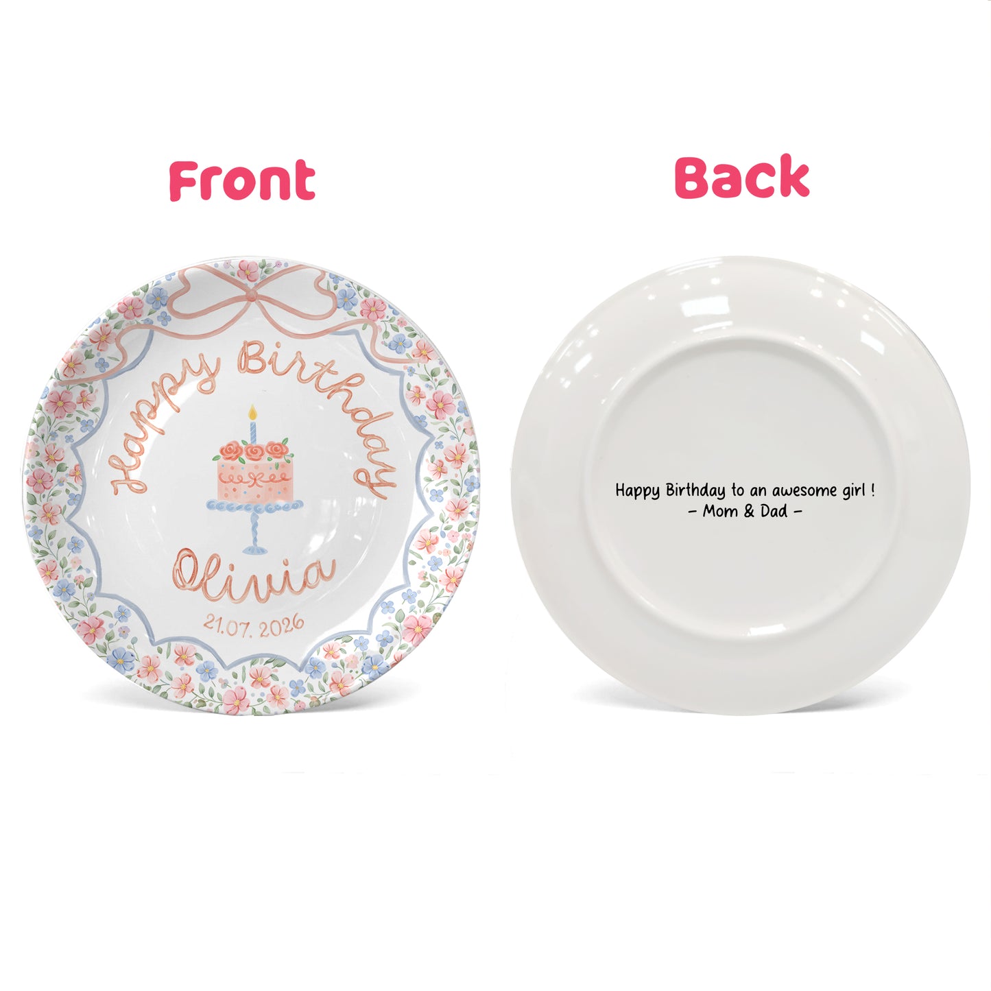 Personalized Birthday Plate Gift P228EAZ0