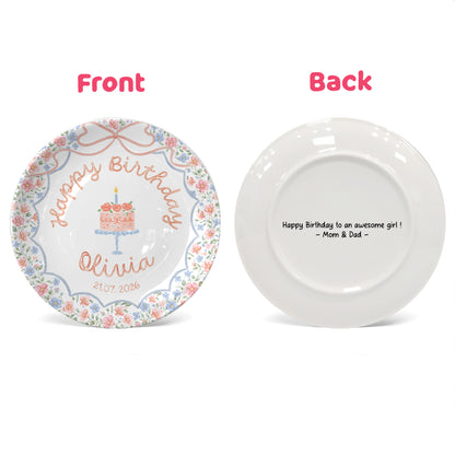 Personalized Birthday Plate Gift P228EAZ0