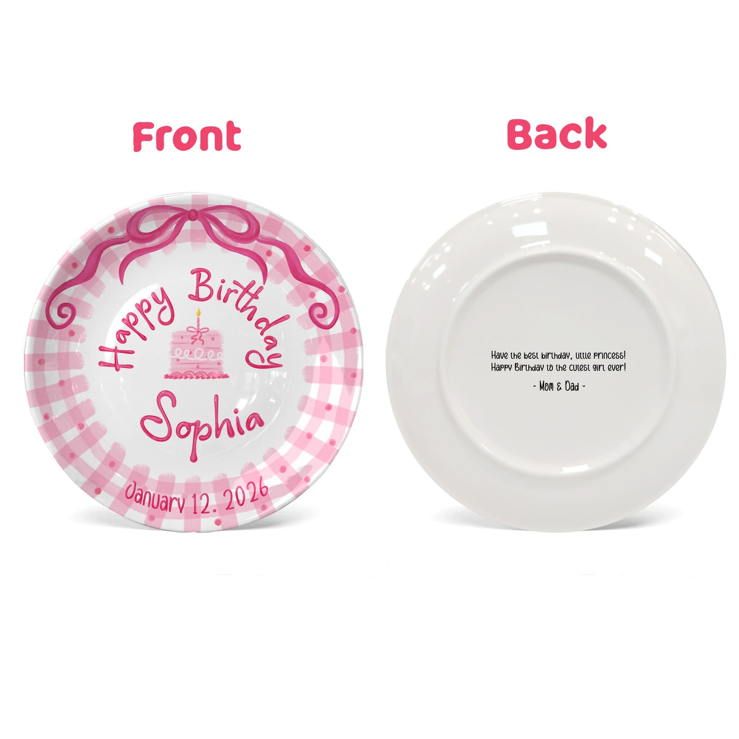 Personalized Birthday Plate Gift P226JYL0
