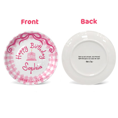 Personalized Birthday Plate Gift P226JYL0