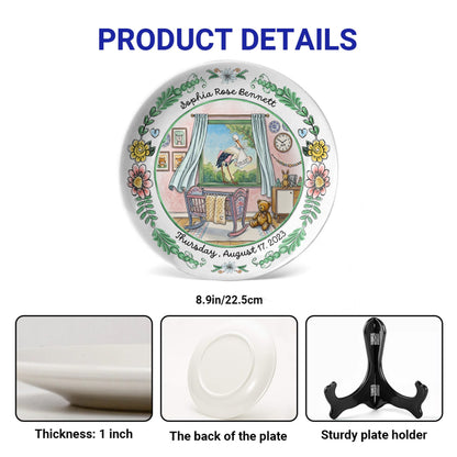 Storybook Personalized Birth Plate P513SRI0