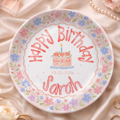 Personalized Birthday Plate Gift P3188D40