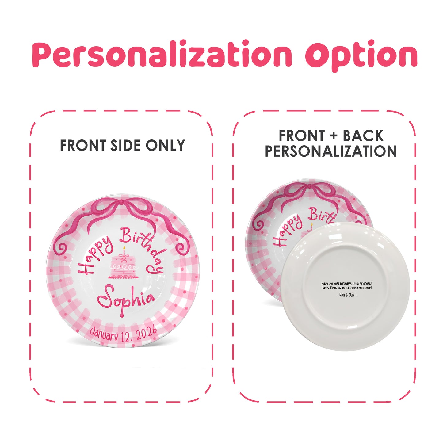 Personalized Birthday Plate Gift P226JYL0