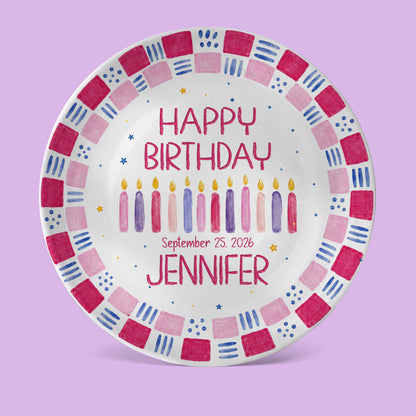 Grandchild Birthday Keepsake Personalized Birthday Plate P626EN4TT