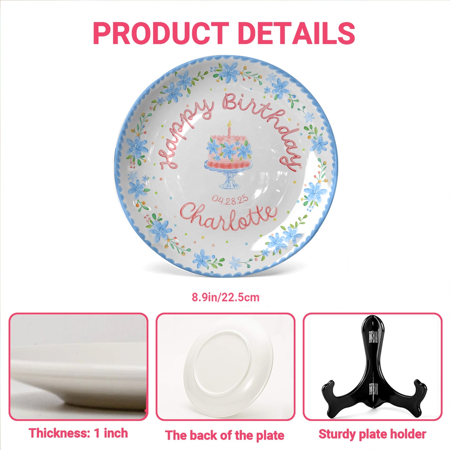 Personalized Birthday Plate Gift P326IO50
