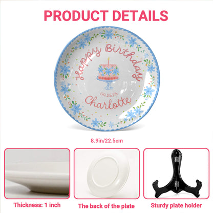 Personalized Birthday Plate Gift P326IO50