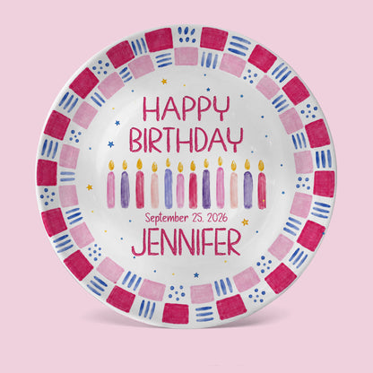 Grandchild Birthday Keepsake Personalized Birthday Plate P626EN4TT