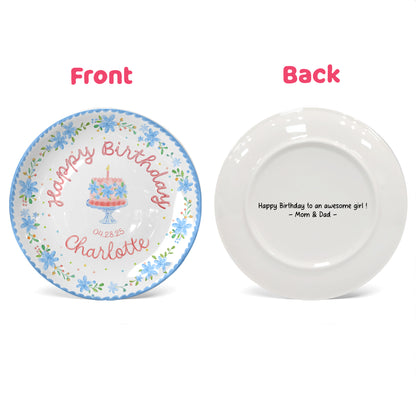 Personalized Birthday Plate Gift P326IO50