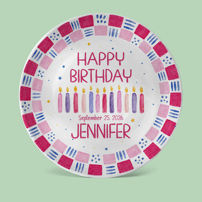 Grandchild Birthday Keepsake Personalized Birthday Plate P626EN4TT