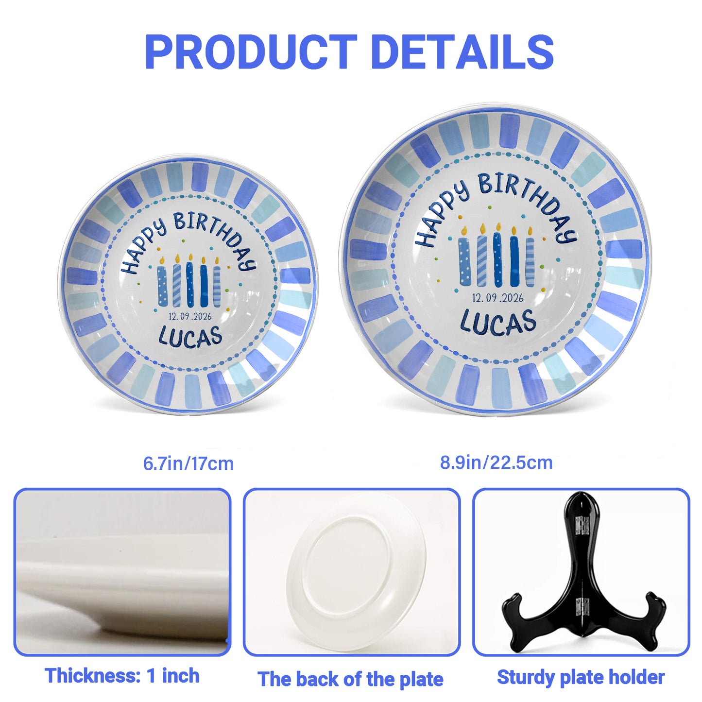 Personalized Birthday Plate Gift P41OTC0