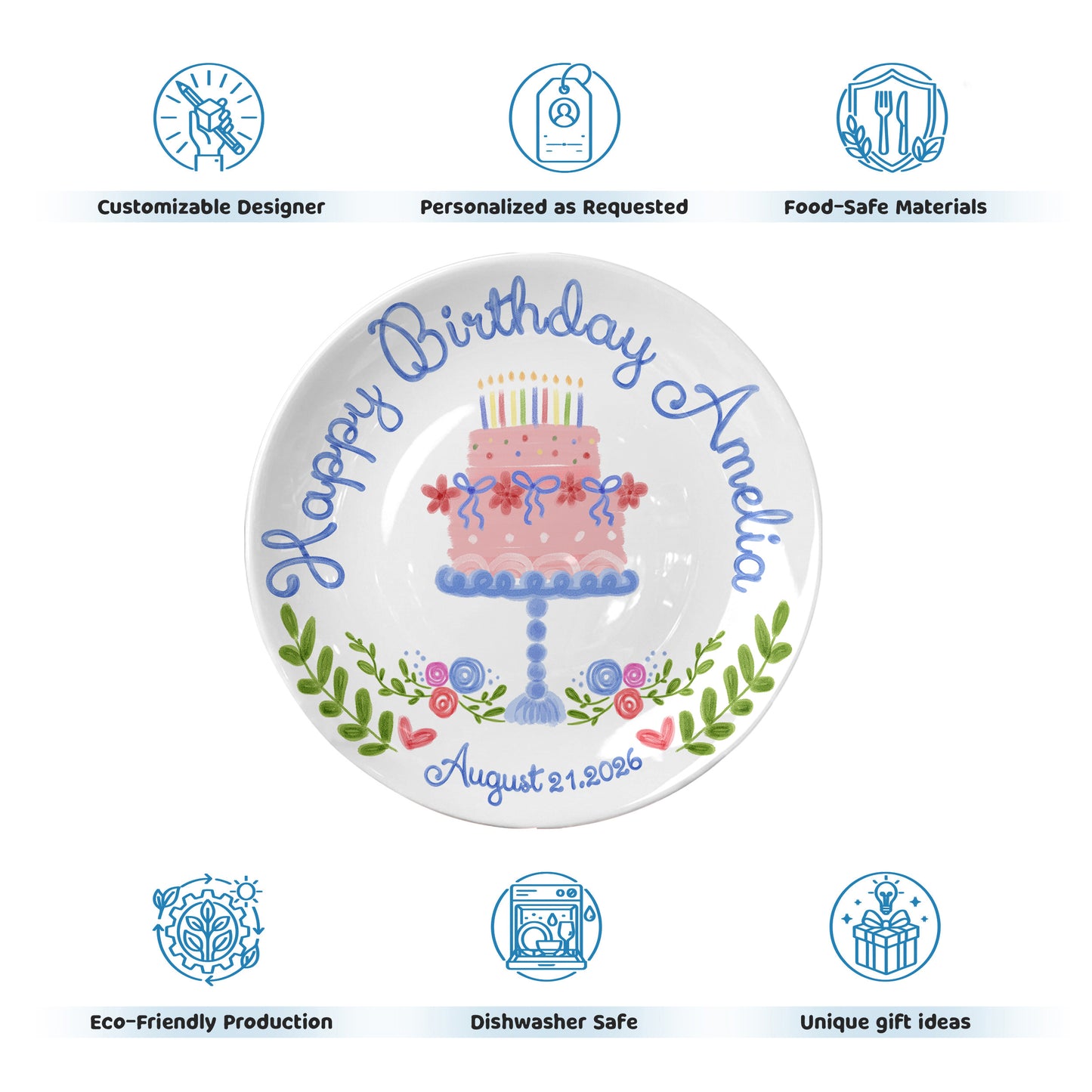 Personalized Birthday Plate Gift P3261XR0