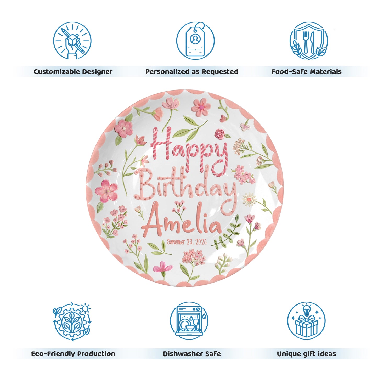 Personalized Birthday Plate Gift P3147CQ0