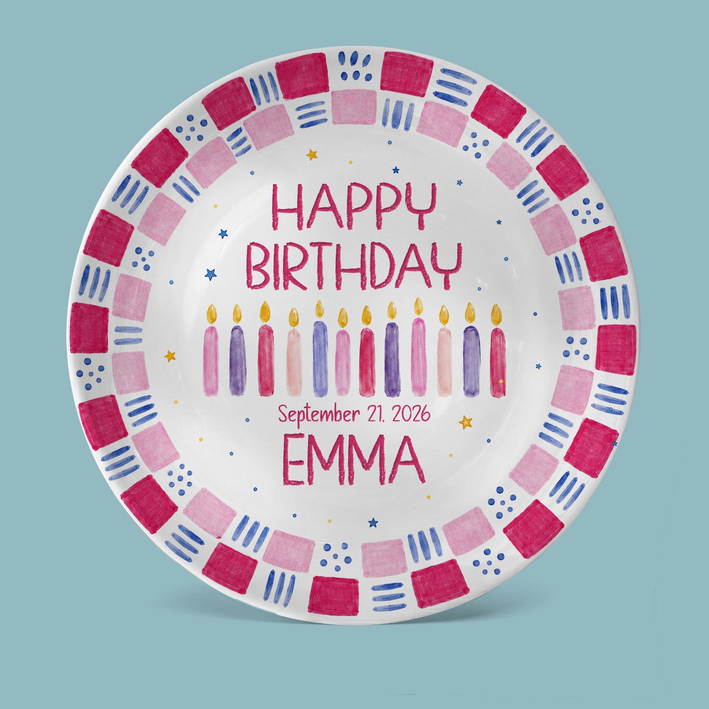 Grandchild Birthday Keepsake Personalized Birthday Plate P626EN4TT