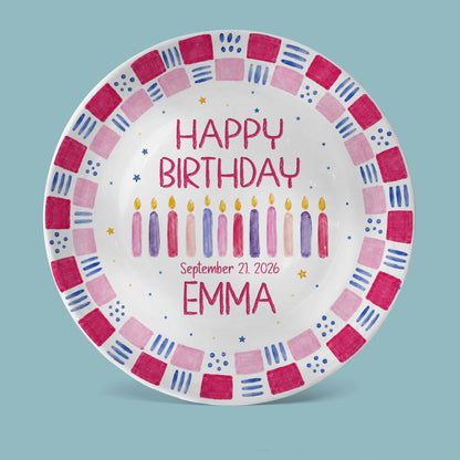 Grandchild Birthday Keepsake Personalized Birthday Plate P626EN4TT