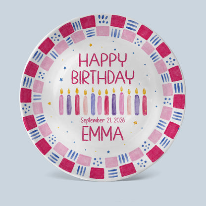 Grandchild Birthday Keepsake Personalized Birthday Plate P626EN4TT