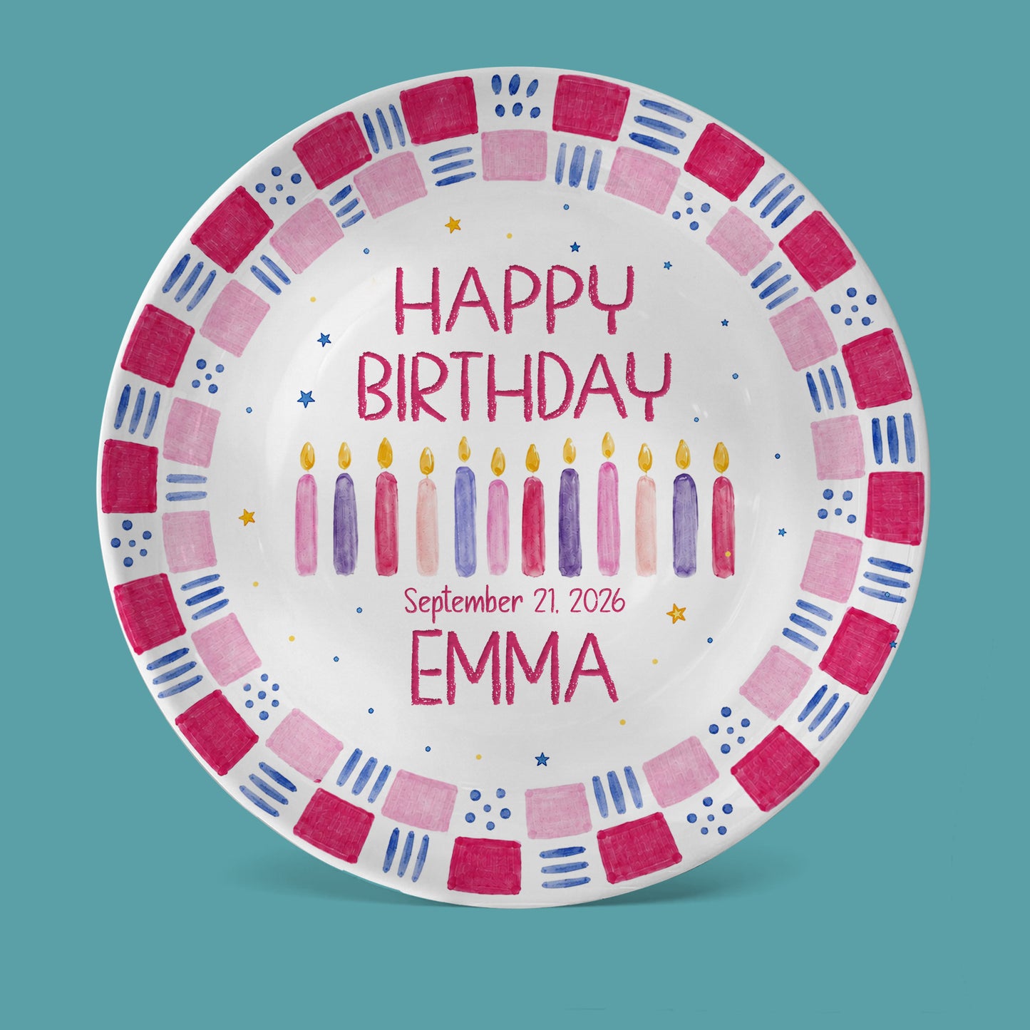 Grandchild Birthday Keepsake Personalized Birthday Plate P626EN4TT