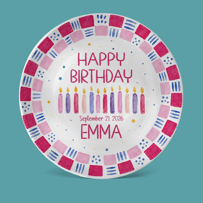 Grandchild Birthday Keepsake Personalized Birthday Plate P626EN4TT