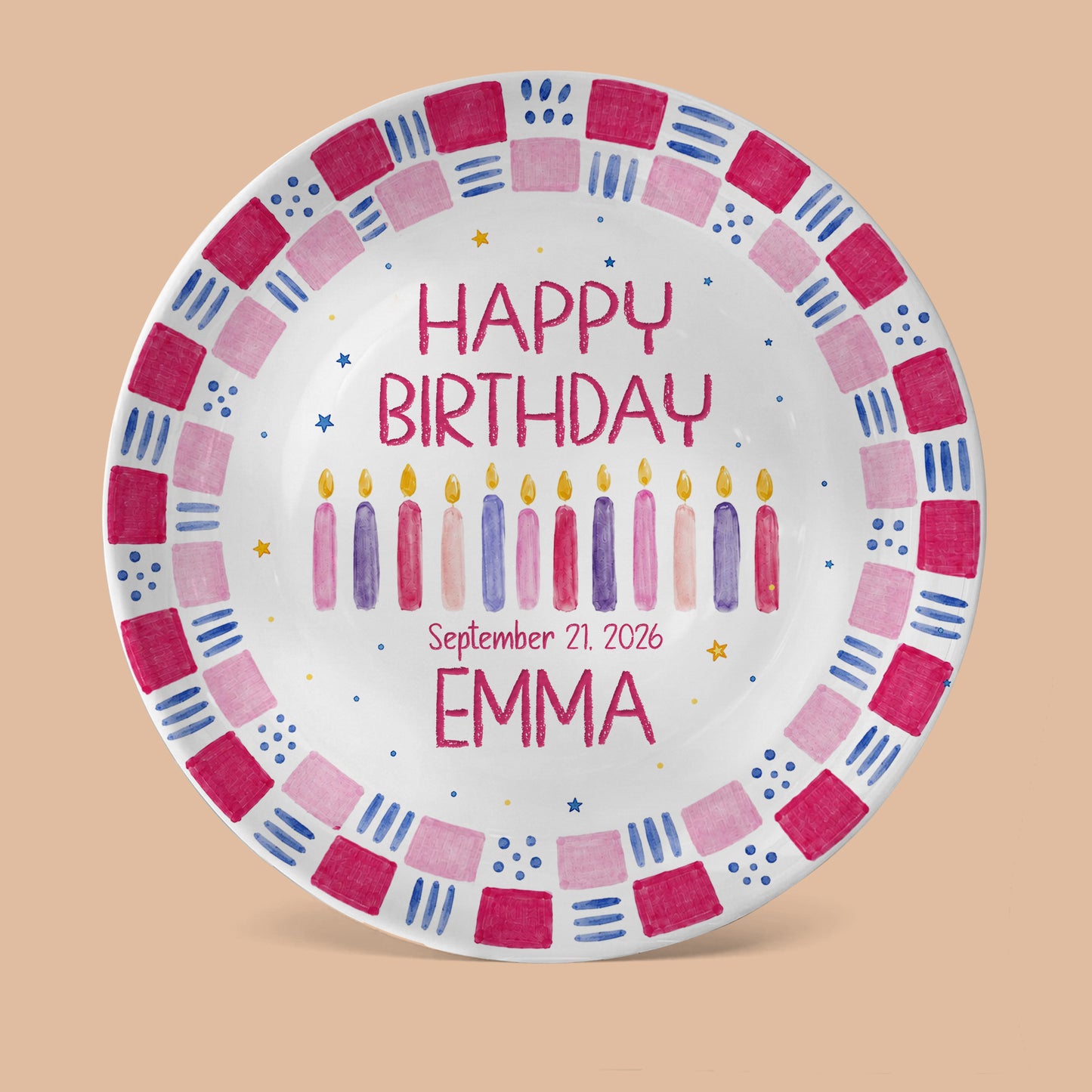 Grandchild Birthday Keepsake Personalized Birthday Plate P626EN4TT