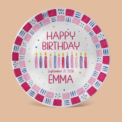 Grandchild Birthday Keepsake Personalized Birthday Plate P626EN4TT