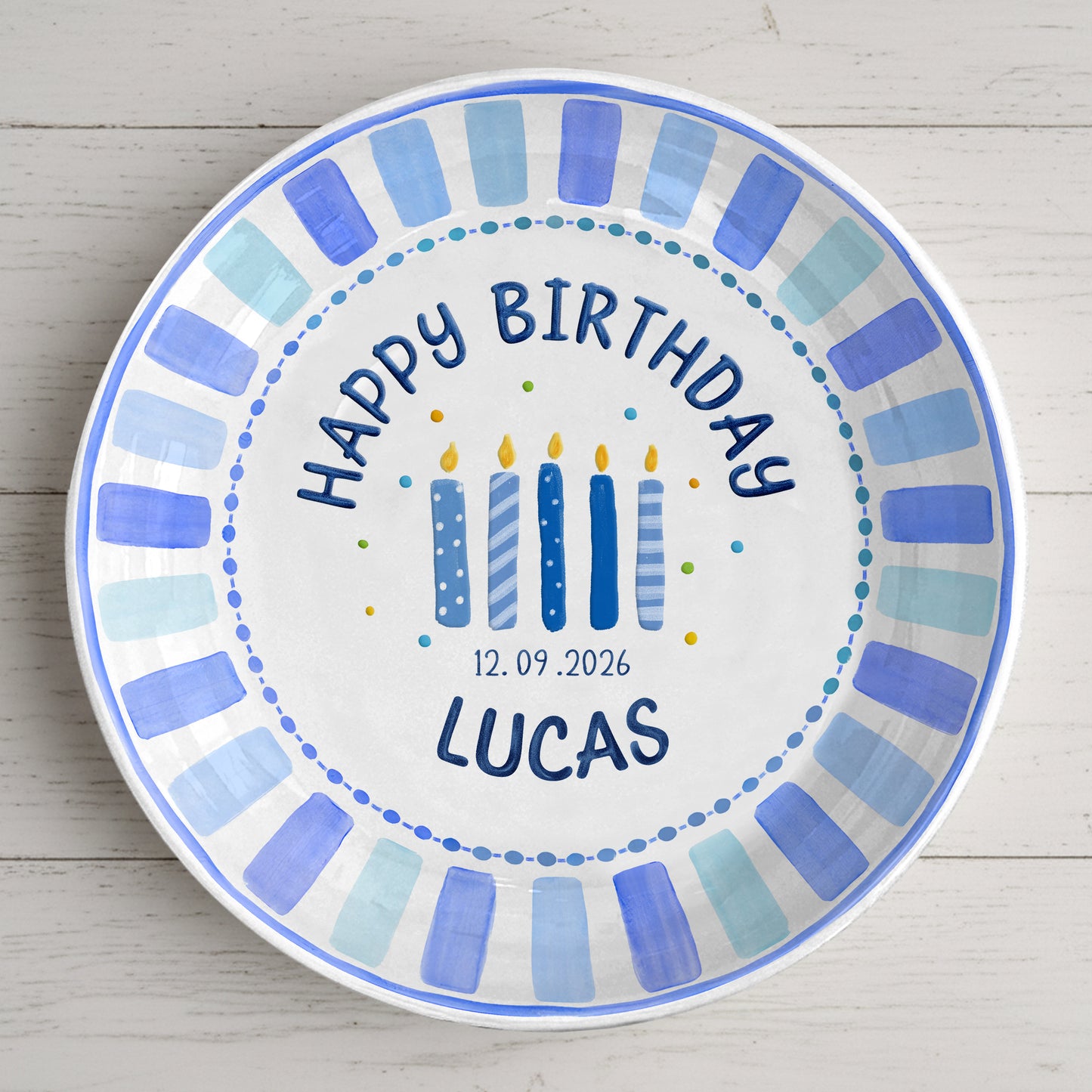 Personalized Birthday Plate Gift P39Z5J0