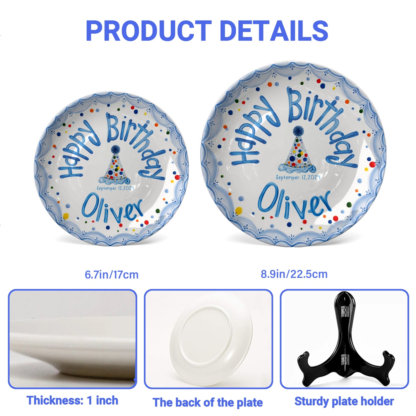 Personalized Birthday Plate Gift P423X2X0
