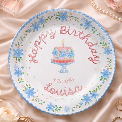 Personalized Birthday Plate Gift P326IO50