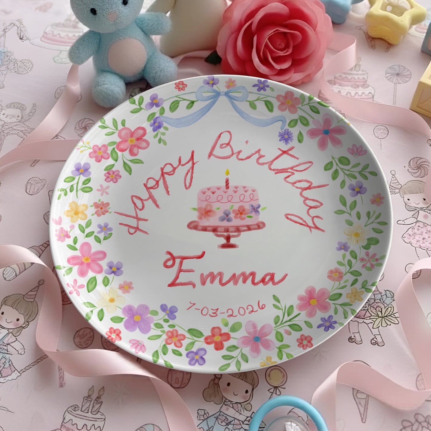 Personalized Birthday Plate Gift P228WUD0