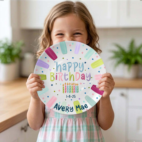 Personalized Birthday Plate Gift P1024AQC0#1