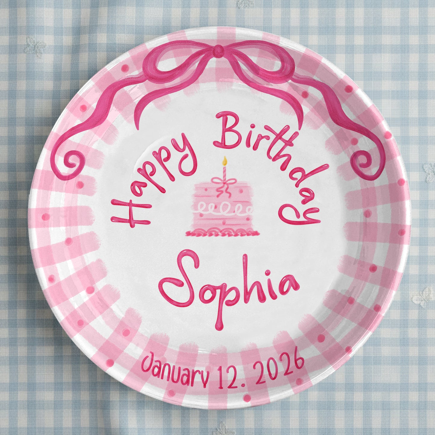 Personalized Birthday Plate Gift P226JYL0