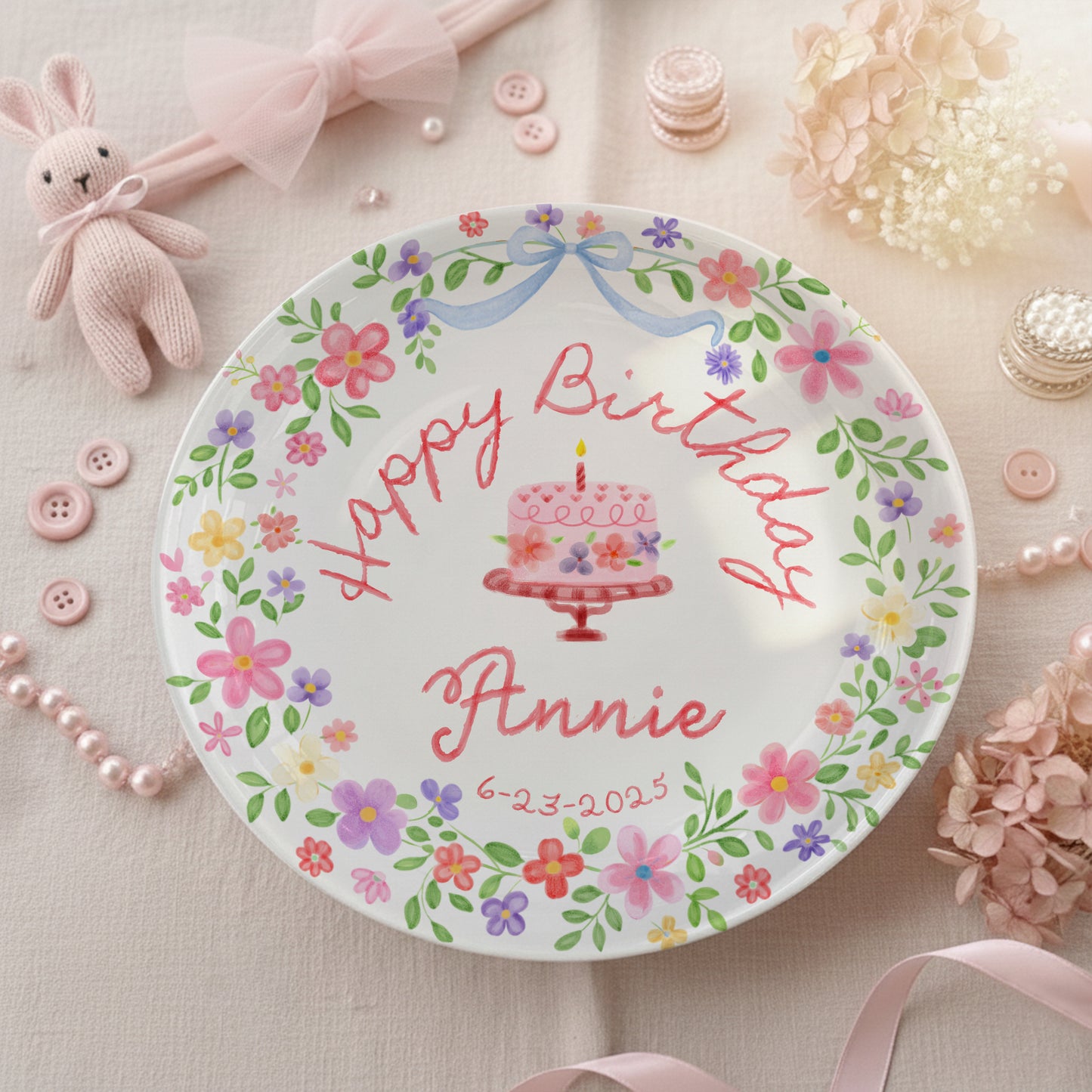 Personalized Birthday Plate Gift P228WUD0