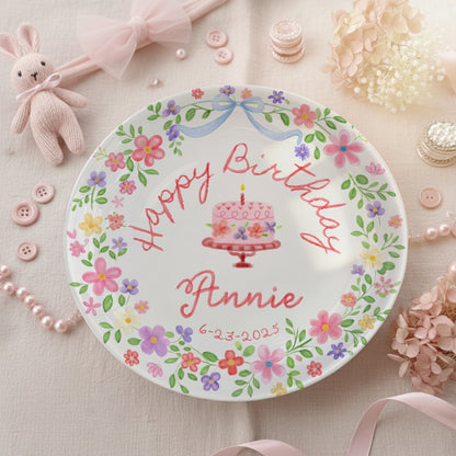 Personalized Birthday Plate Gift P228WUD0