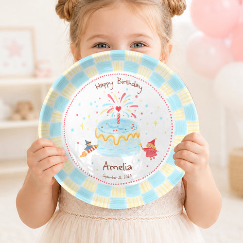Fairy Princess Birthday Keepsake Personalized Birthday Plate for Girl P619WOT0