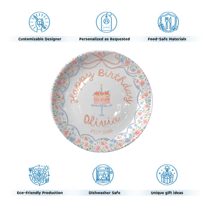 Personalized Birthday Plate Gift P228EAZ0